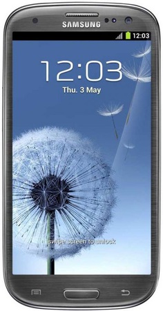 Смартфон Samsung Galaxy S3 GT-I9300 16Gb Titanium grey - Малгобек